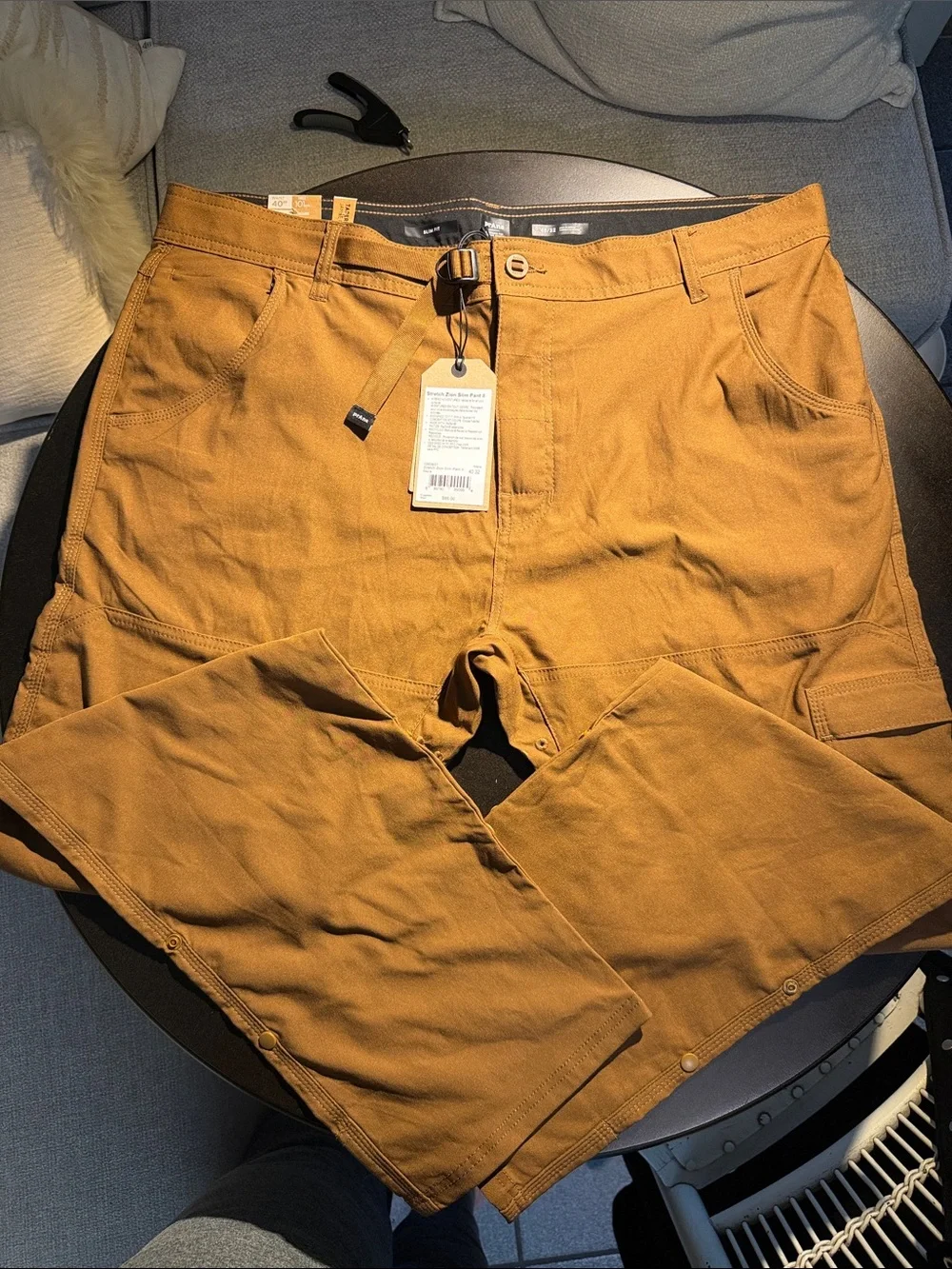 Prana Men's Brown Chinos with Drawstring Waist